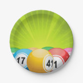 Bingo Balls Papieren Bordje (Voorkant)