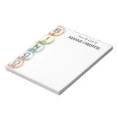 Bingo Balls Personalized Notepad Notitieblok (Linkerzijde)