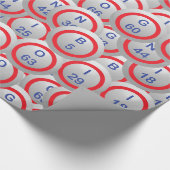 Bingo Balls Random Overlay Cadeaupapier (Hoek)