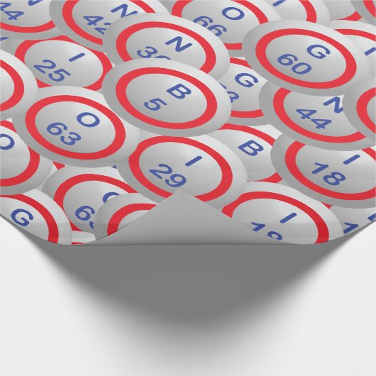 Bingo Balls Random Overlay Cadeaupapier (Hoek)
