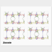 Bingo Balls Rechthoekige Sticker (Vel)