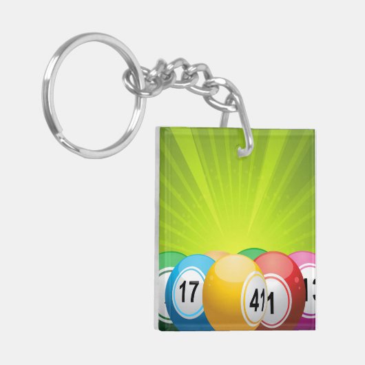 Bingo Balls Sleutelhanger (Voorkant Links)