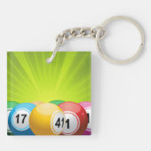 Bingo Balls Sleutelhanger (Achterkant)