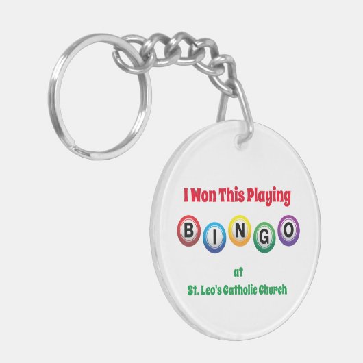 Bingo Balls Sleutelhanger (Voorkant Links)