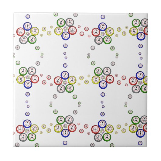 Bingo Balls Tegeltje (Voorkant)