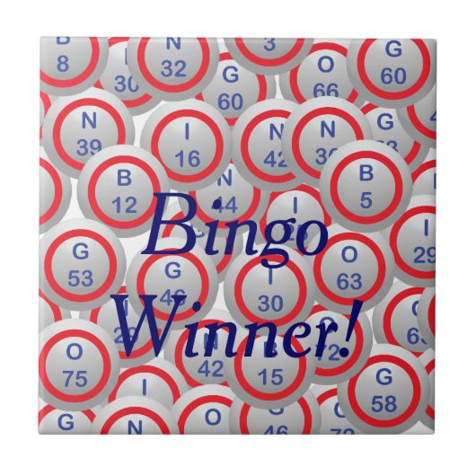 Bingo Balls Tegeltje (Voorkant)