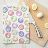 Bingo Balls Theedoek (Quarter Fold)