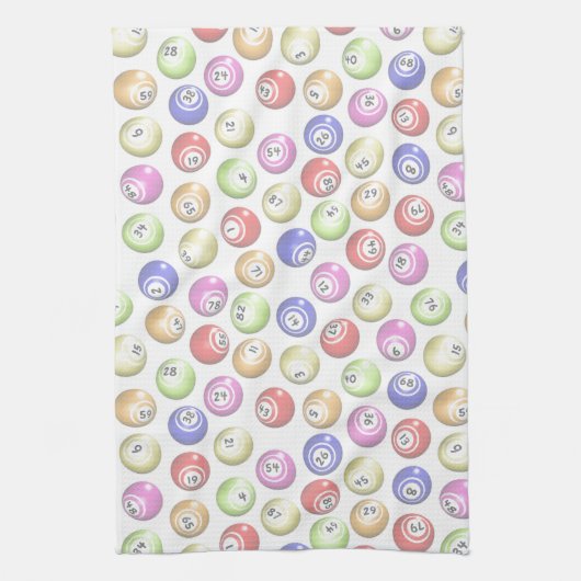 Bingo Balls Theedoek (Verticaal)