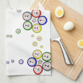 Bingo Balls Theedoek (Quarter Fold)