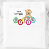 Bingo Beer (gepersonaliseerd) Rechthoekige Sticker (Tas)