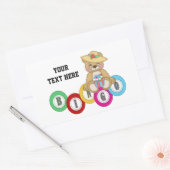 Bingo Beer (gepersonaliseerd) Rechthoekige Sticker (Envelop)