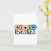 Bingo Besties Bingo Buddy Grappig Bingo Kaart (Gele Bloem)