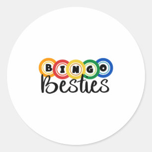 Bingo Besties Bingo Buddy Grappig Bingo Ronde Sticker