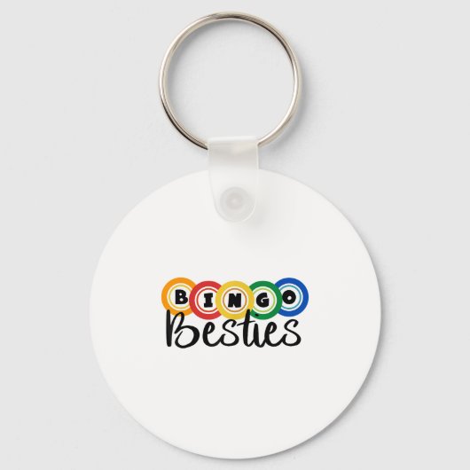 Bingo Besties Bingo Buddy Grappig Bingo Sleutelhanger (Voorkant)