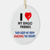 BINGO! Bingo design voor de geweldige speler! Keramisch Ornament (Rechts)