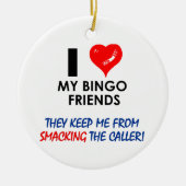 BINGO! Bingo design voor de geweldige speler! Keramisch Ornament (Voorkant)