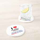 BINGO! Bingo design voor de geweldige speler! Zandsteen Onderzetter (Zijkant)