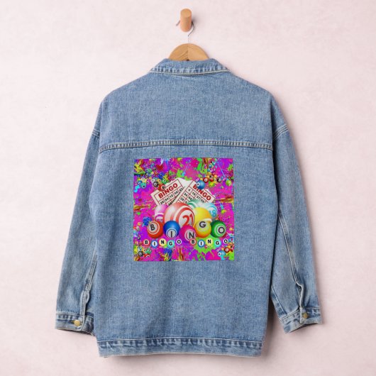 BINGO BINGO Designed By CBDOilPrincess Denim Jacket (Hangar)