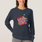 Bingo! Bingo kaart en markeerstiften T-shirt (Voorkant)