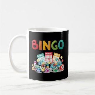 Bingo Bingo Kaarten Lettering Lucky Gambling Koffiemok