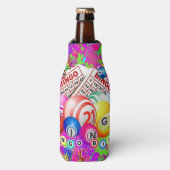 BINGO BINGO ontworpen door CBDOilPrincess Flesjeskoeler (Fles Voorkant)