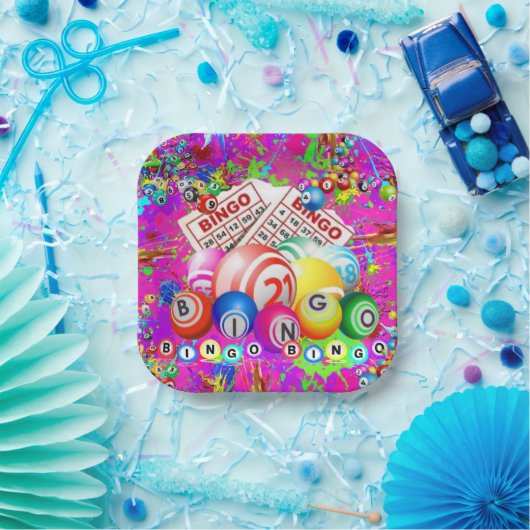BINGO BINGO ontworpen door CBDOilPrincess Papieren Bordje (Feest)