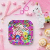 BINGO BINGO ontworpen door CBDOilPrincess Papieren Bordje (Feest)