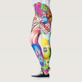 BINGO BINGO Splattered Paint CBDOilPrincess Leggings (Links)