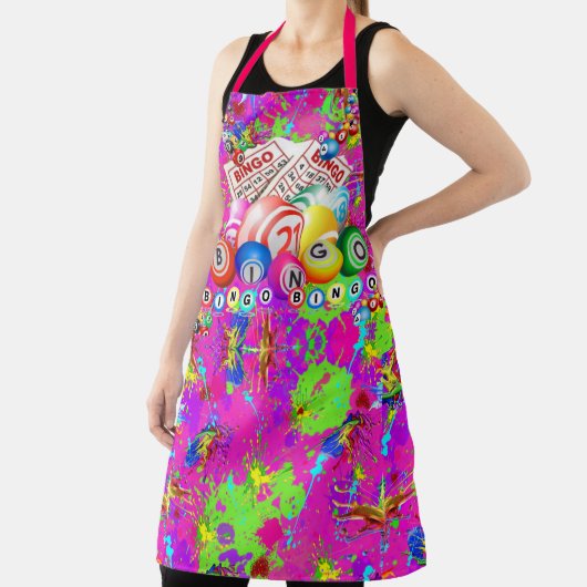 BINGO BINGO Splattered Paint CBDOilPrincess Schort (Insitu)