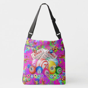 Bingo Bingo Splattered Paint Crossbody Tas