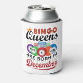 Bingo Birthday Bingo Queens wordt geboren in decem Blikjeskoeler (Blikje Achterkant)