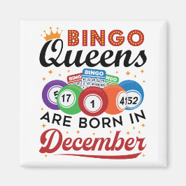 Bingo Birthday Bingo Queens wordt geboren in decem Magneet