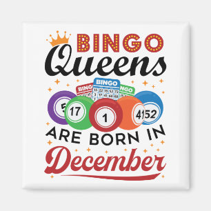 Bingo Birthday Bingo Queens wordt geboren in decem Magneet