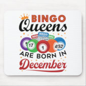Bingo Birthday Bingo Queens wordt geboren in decem Muismat (Voorkant)