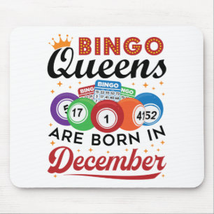 Bingo Birthday Bingo Queens wordt geboren in decem Muismat