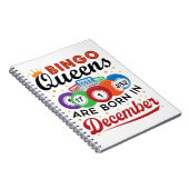 Bingo Birthday Bingo Queens wordt geboren in decem Notitieboek (Rechterzijde)