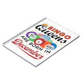 Bingo Birthday Bingo Queens wordt geboren in decem Notitieboek (Linkerzijde)