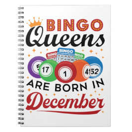 Bingo Birthday Bingo Queens wordt geboren in decem Notitieboek