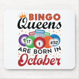 Bingo Birthday Bingo Queens wordt geboren in oktob Muismat