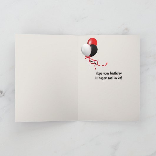 Bingo Birthday Kaart (Binnen)