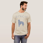 Bingo blauw (Cartoon) T-shirt (Voorkant volledig)
