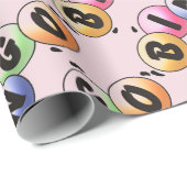 Bingo Bleke roze inpakpapier (Rol Hoek)