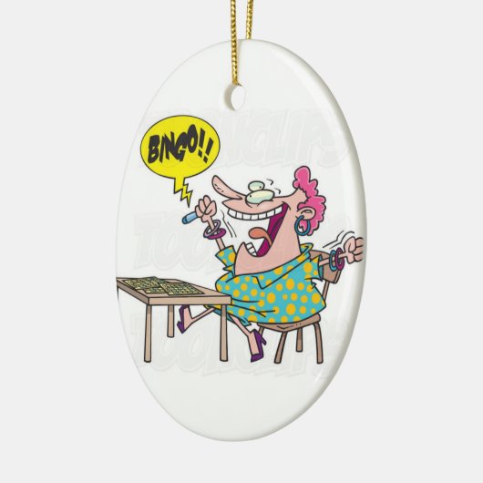 Bingo-boomversiering Keramisch Ornament (Links)