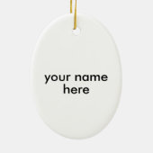 Bingo-boomversiering Keramisch Ornament (Achterkant)