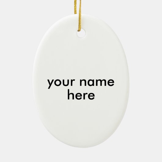 Bingo-boomversiering Keramisch Ornament (Achterkant)