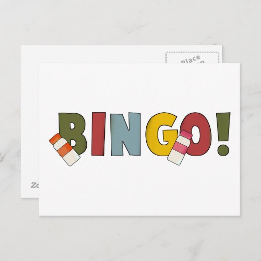 BINGO! BRIEFKAART (Voorkant / Achterkant)