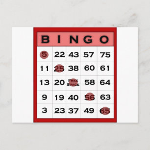 bingo briefkaart