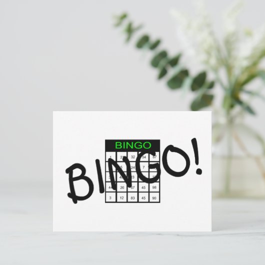 Bingo Briefkaart (Staand voorkant)