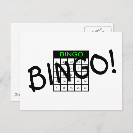 Bingo Briefkaart (Voorkant / Achterkant)