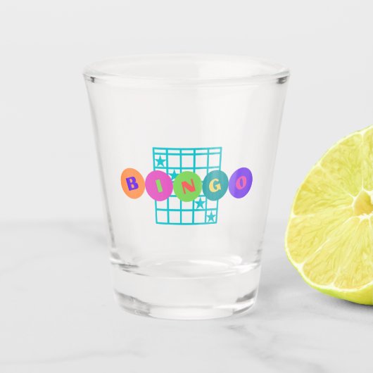 Bingo Bright Colors Shot Glass Glas (Voorkant)